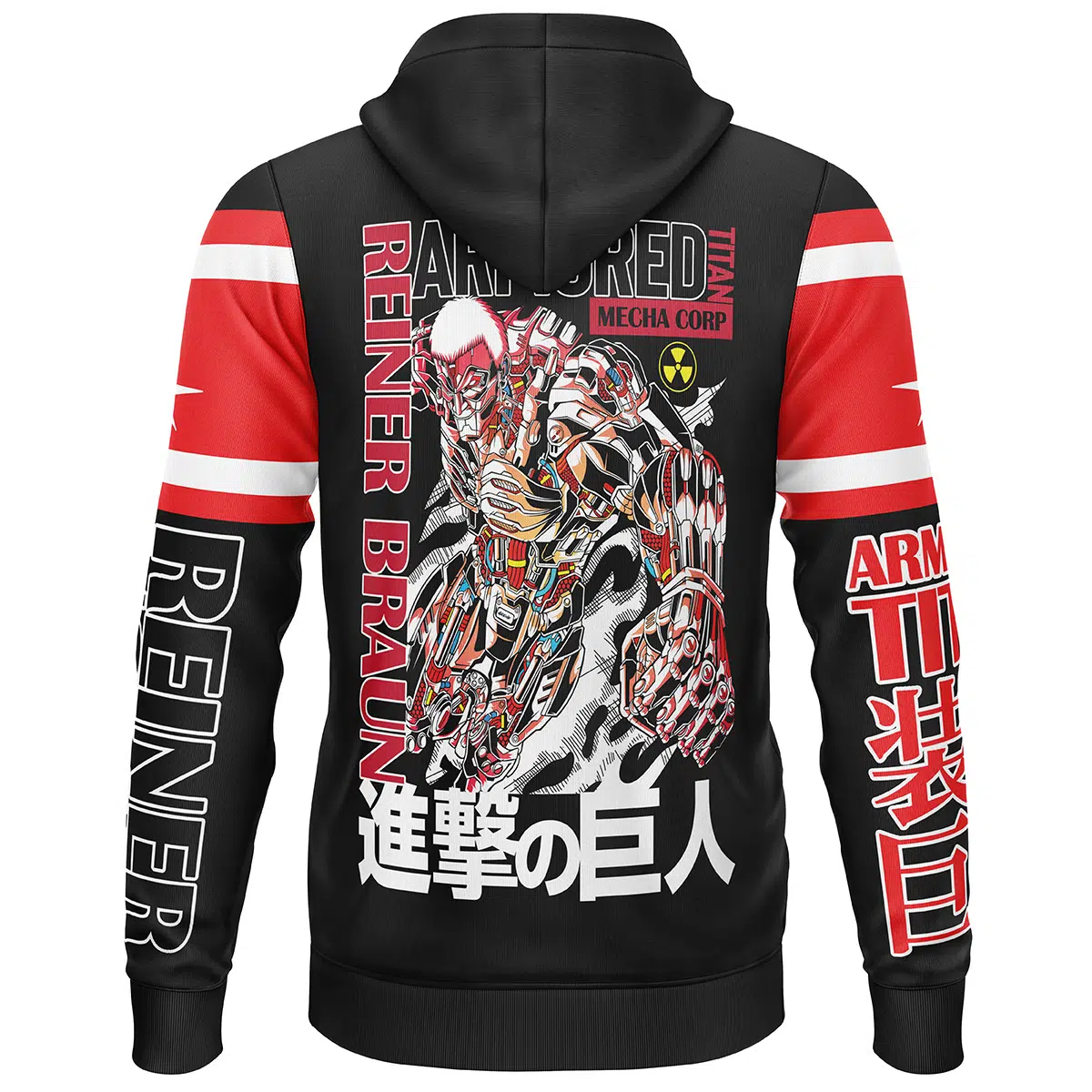 Armored Titan Attack on Titan Streetwear Lightweight Hoodie