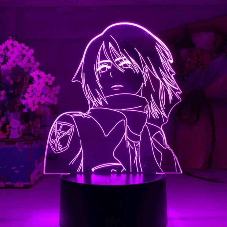 Attack on Titan Mikasa Ackerman Led Lamp