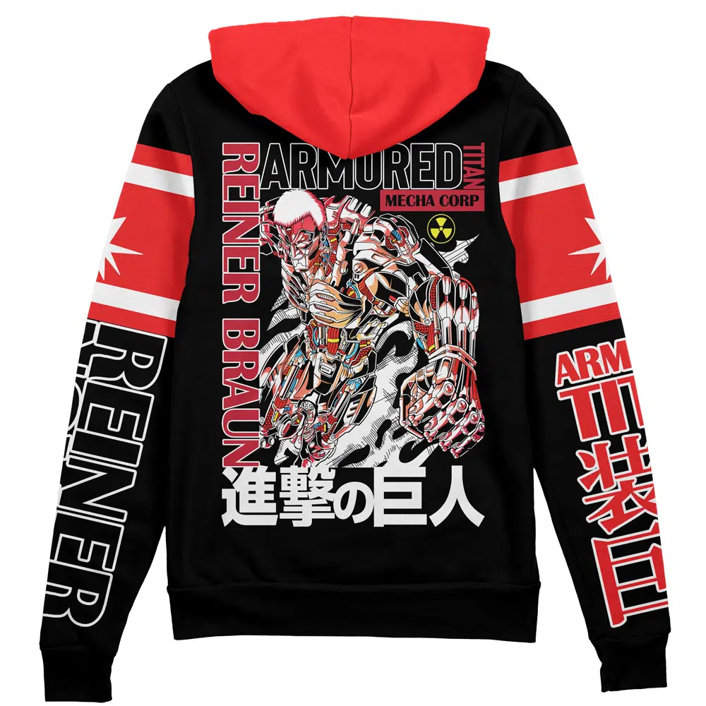 Armored Titan Attack on Titan Streetwear Zip Hoodie Jacket