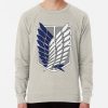 ssrcolightweight sweatshirtmensoatmeal heatherfrontsquare productx1000 bgf8f8f8 13 - Attack On Titan EU Store