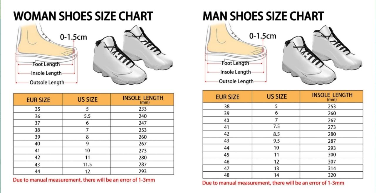 Air Jordan 13 Shoes Size Chart - Attack On Titan EU Store